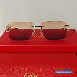 QC Cartier Rimless Sunglasses