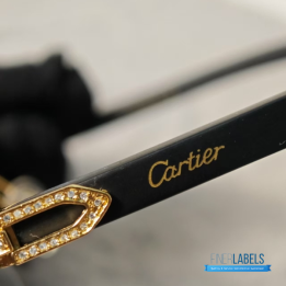 QC Cartier-Style Rimless Sunglasses
