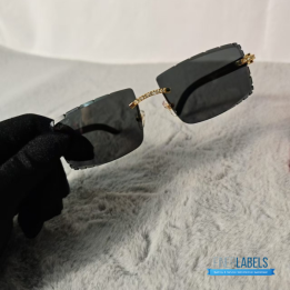 QC Cartier-Style Rimless Sunglasses