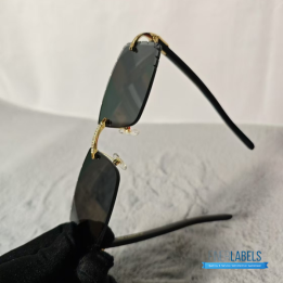 QC Cartier-Style Rimless Sunglasses