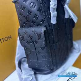Louis Vuitton Black Taurillon Leather Christopher Backpack