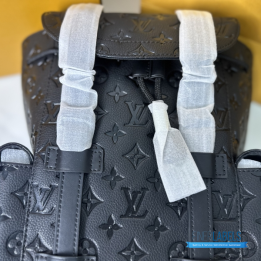 Louis Vuitton Black Taurillon Leather Christopher Backpack
