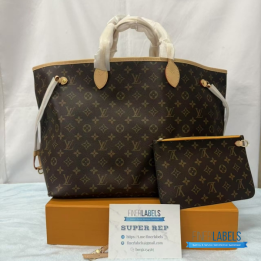 Louis Vuitton Neverfull Tote Bag Yellow