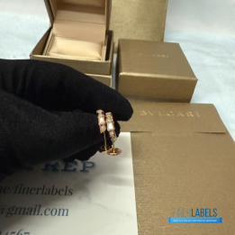 QC Bvlgari Serpenti Viper Hoop Earrings