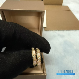QC Bvlgari Serpenti Viper Hoop Earrings