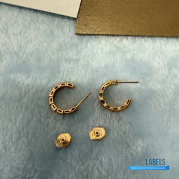 QC Bvlgari Serpenti Viper Hoop Earrings