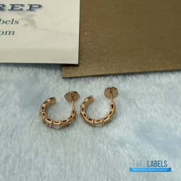 QC Bvlgari Serpenti Viper Hoop Earrings