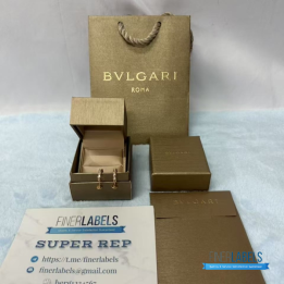 QC Bvlgari Serpenti Viper Hoop Earrings