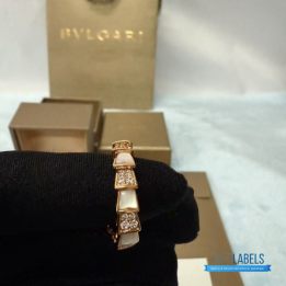 QC Bvlgari Serpenti Viper Rose Gold Ring