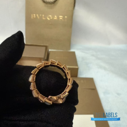 QC Bvlgari Serpenti Viper Rose Gold Ring
