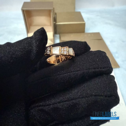 QC Bvlgari Serpenti Viper Rose Gold Ring