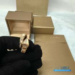 QC Bvlgari Serpenti Viper Rose Gold Ring