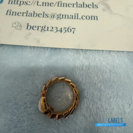 QC Bvlgari Serpenti Viper Rose Gold Ring