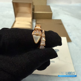 QC Bvlgari Serpenti Viper Rose Gold Ring
