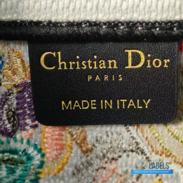 QC Christian Dior Canvas Embroidered Medium KJouy Fantastica Book Tote Bag