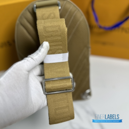 QC Louis Vuitton Takeoff Backpack in khaki Aerogram Leather