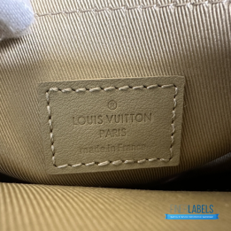 QC Louis Vuitton Takeoff Backpack in khaki Aerogram Leather