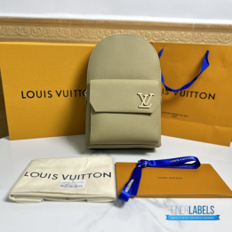 QC Louis Vuitton Takeoff Backpack in khaki Aerogram Leather