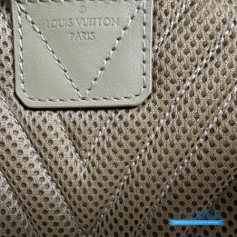 QC Louis Vuitton Takeoff Backpack in khaki Aerogram Leather