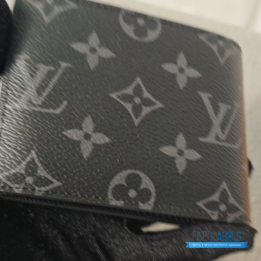 QC Louis Vuitton Slender Wallet in Monogram Eclipse Canvas