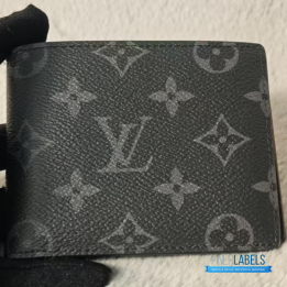 QC Louis Vuitton Slender Wallet in Monogram Eclipse Canvas