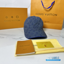 QC Louis Vuitton Blue Monogram Essential Cap