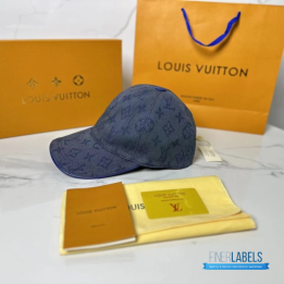 QC Louis Vuitton Blue Monogram Essential Cap