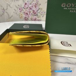 QC Goyard Saint Pierre Yellow Card Holder