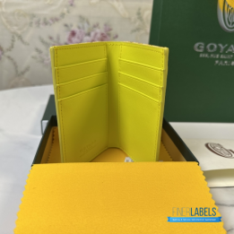 QC Goyard Saint Pierre Yellow Card Holder