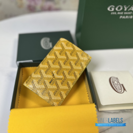 QC Goyard Saint Pierre Yellow Card Holder