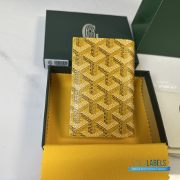 QC Goyard Saint Pierre Yellow Card Holder