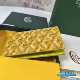 QC Goyard Saint Pierre Yellow Card Holder