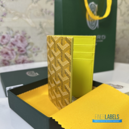 QC Goyard Saint Pierre Yellow Card Holder