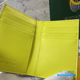 QC Goyard Saint Pierre Yellow Card Holder