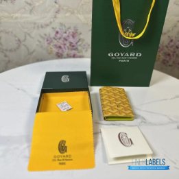QC Goyard Saint Pierre Yellow Card Holder
