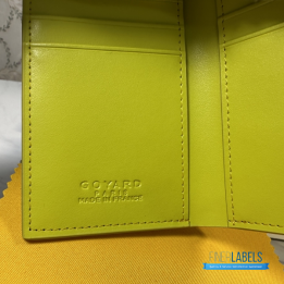 QC Goyard Saint Pierre Yellow Card Holder