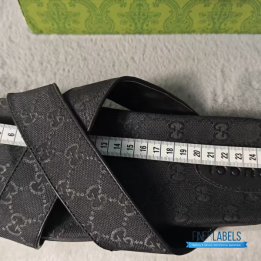 QC Gucci GG Embossed Slide Sandals in Black