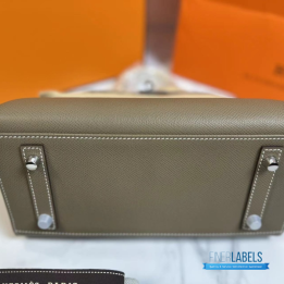 QC Hermès Birkin 25 Etoupe Togo Leather