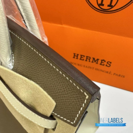 QC Hermès Birkin 25 Etoupe Togo Leather