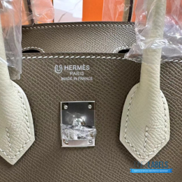 QC Hermès Birkin 25 Etoupe Togo Leather