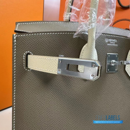 QC Hermès Birkin 25 Etoupe Togo Leather