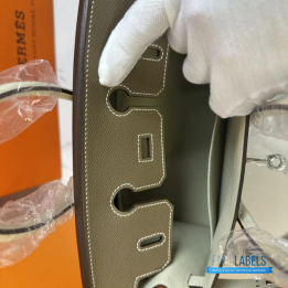 QC Hermès Birkin 25 Etoupe Togo Leather