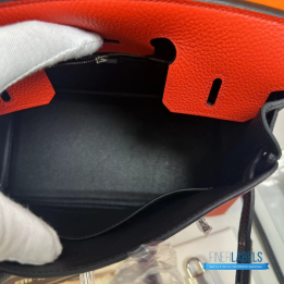 QC Hermes Birkin 25 Striking Red Togo Leather
