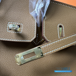 QC Hermes Gold Togo Birkin 25 Handbag