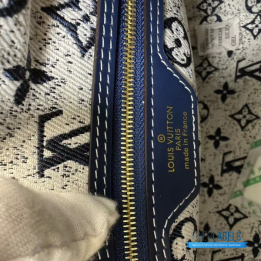 QC Louis Vuitton Monogram Jacquard Denim Speedy Bandouliere 25