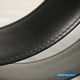 QC Salvatore Ferragamo Gancini Reversible Leather Belt in Brown Leather with a Silver-Tone Buckle
