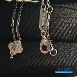 QC VCA 18K White Gold Diamond Sweet Alhambra Bracelet