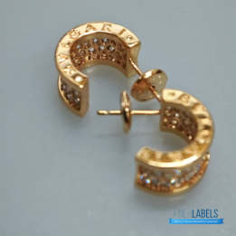 QC Bvlgari B.zero1 Rose Gold Hoop Earrings