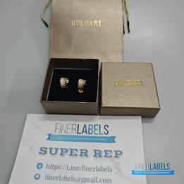 QC Bvlgari B.zero1 Rose Gold Hoop Earrings