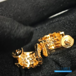 QC Bvlgari B.zero1 Rose Gold Hoop Earrings